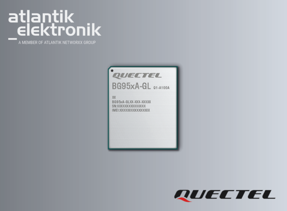 Module from the BG95xA-GL series from the manufacturer Quectel with the MPN BG951AGLAA-N06-SGNSA | © Atlantik Elektronik GmbH
